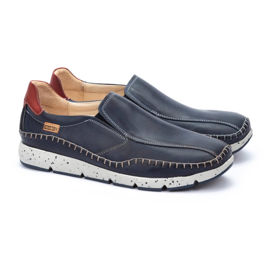 Men's Pikolinos FUENCARRAL Boat Shoes Blue | NZ OAQ5137